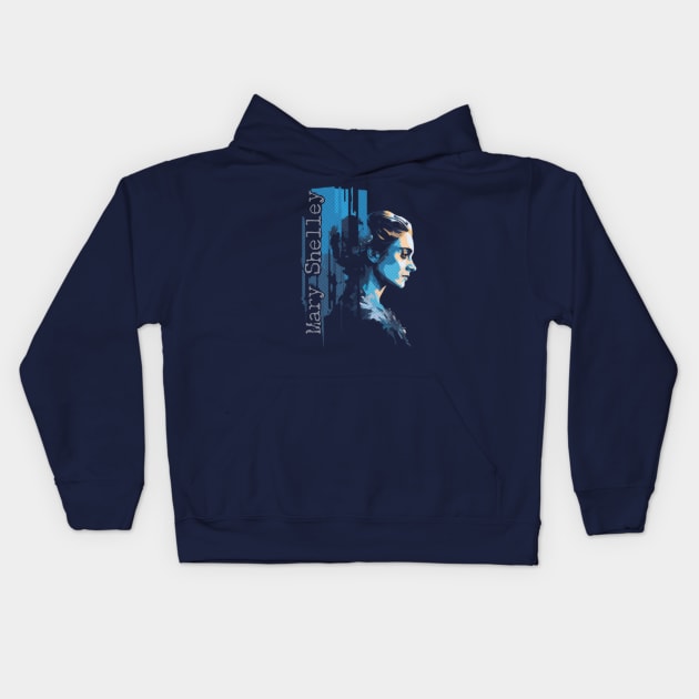 Mary Shelley Kids Hoodie by WickedAngel